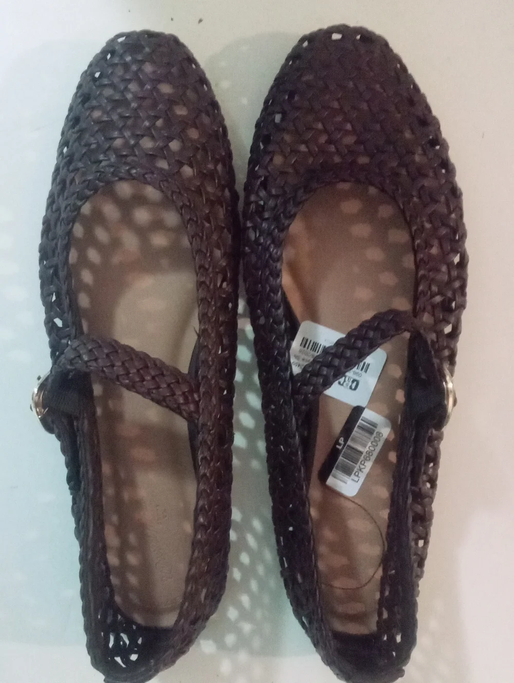Universal Thread Woven Mary Jane Flat NWT $40 Brown